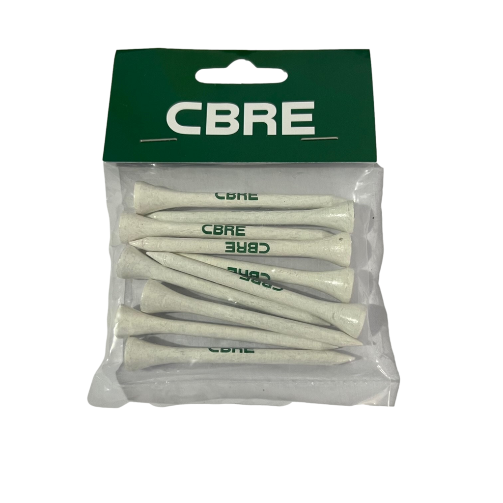 Tee Pack with Custom Header Card - 20 x 70mm Printed Tee - theback9