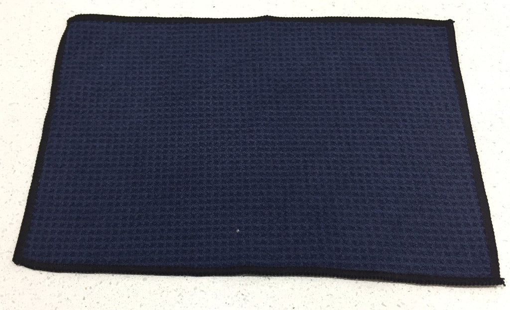 AquaPro 400A Waffle Weave Golf Towel Twin Pack - Navy/Black - theback9