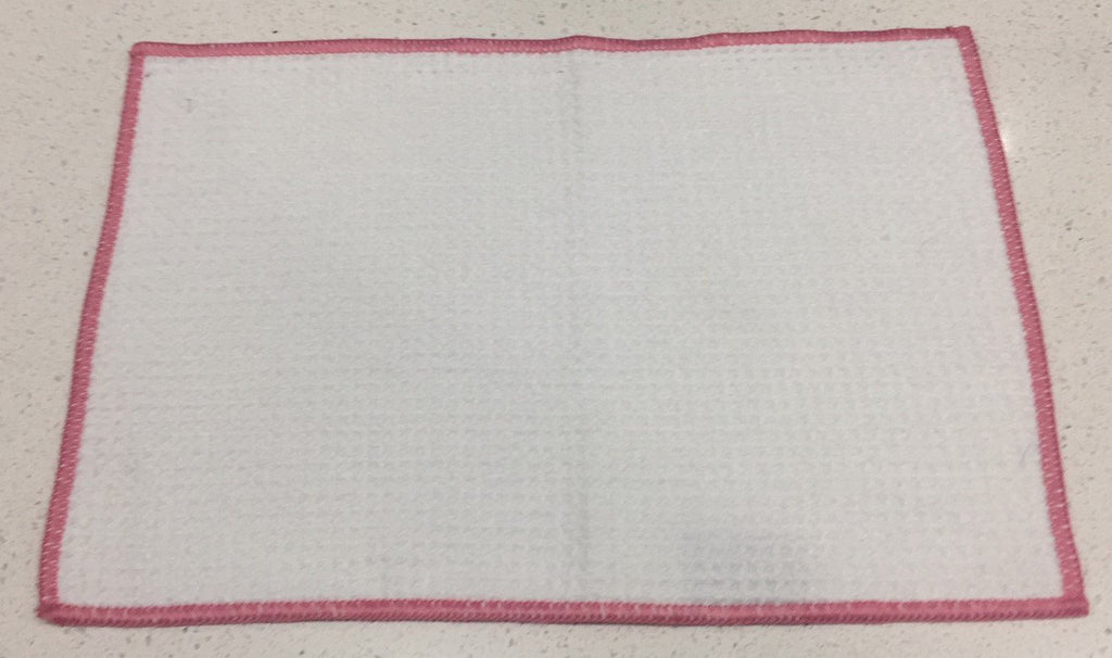 AquaPro 400A Waffle Weave Golf Towel Twin Pack - White/Pink - theback9