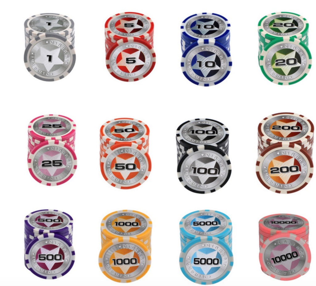 Poker Chip Ball Marker - ABS / Clay - theback9