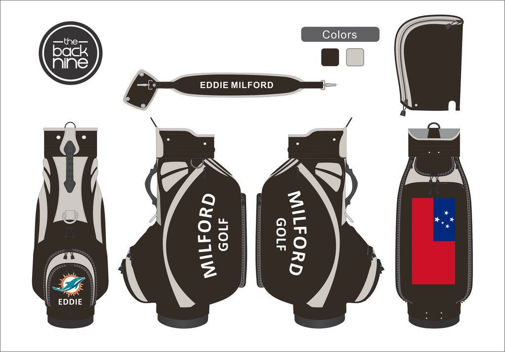 Custom Tour Staff Golf Bag - JUNIOR Tournament The Back Nine Online - Custom HeadCovers & Custom Golf Bags