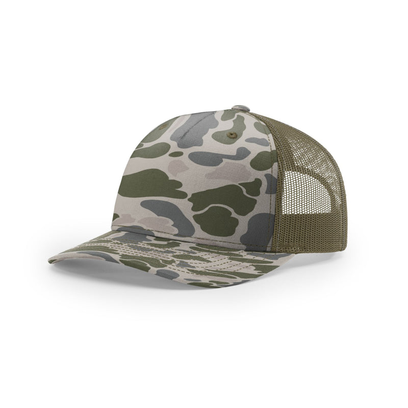 112PFP Printed Five Panel Trucker - theback9