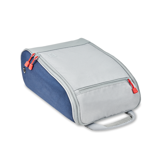 FootJoy Deluxe Shoe Bag - Grey / Navy - theback9