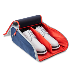 FootJoy Deluxe Shoe Bag - Grey / Navy - theback9