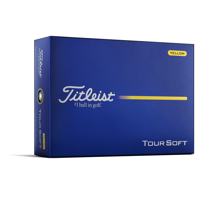 Titleist Tour Soft Golf Ball - Yellow - theback9