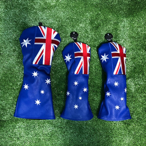 "Aussie Flag" Premium Head Cover Set - theback9