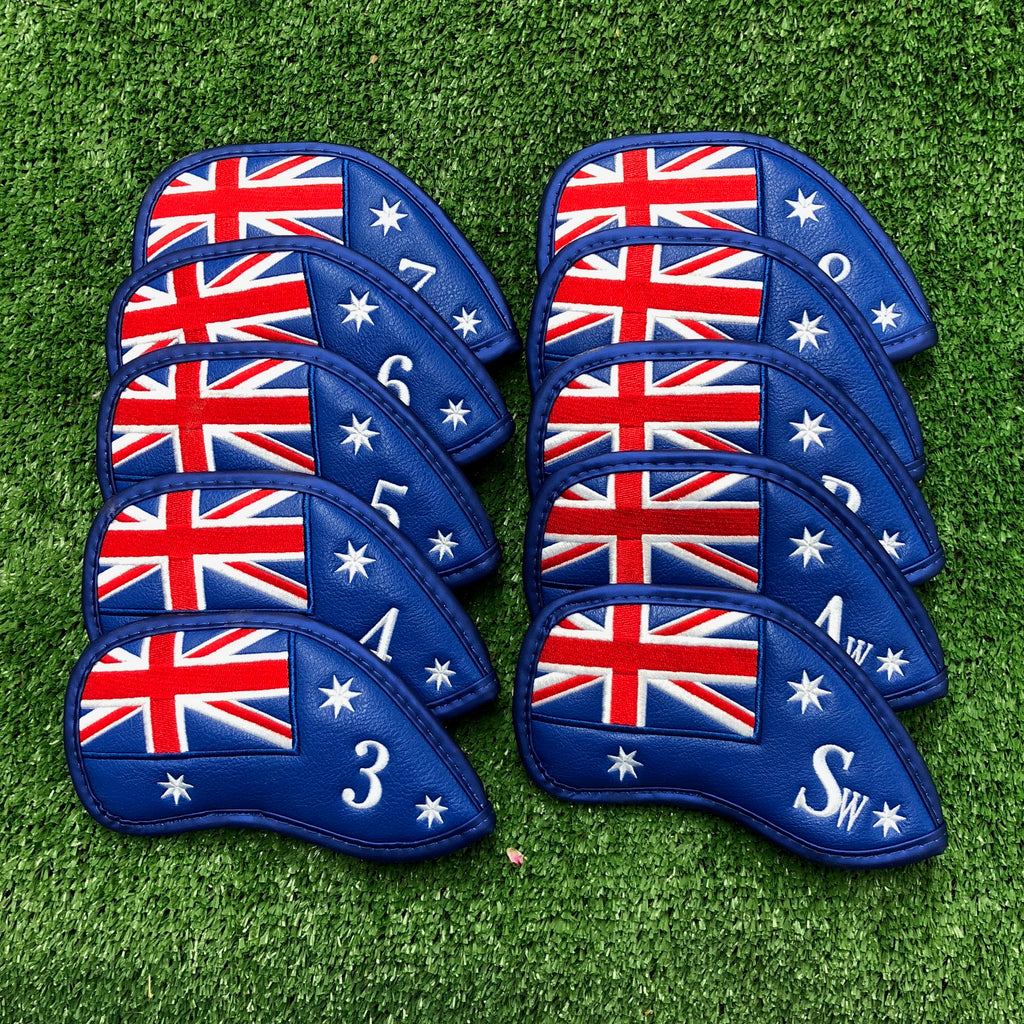Heritage Iron Cover Set - Australian Flag (3-9,PW, AW, SW) - theback9