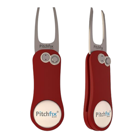 Pitchfix Original 2.0 Divot Tool - Red - theback9