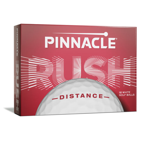 Pinnacle Rush Printed Golf Ball - White - theback9